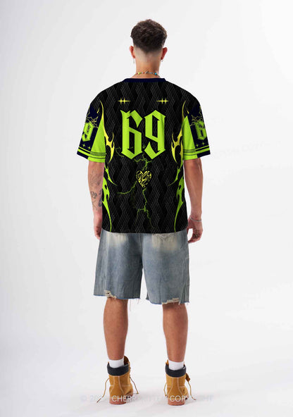 Green Gothic Fag Princess Pride Y2K Sport Jersey Shirts Cherrykitten
