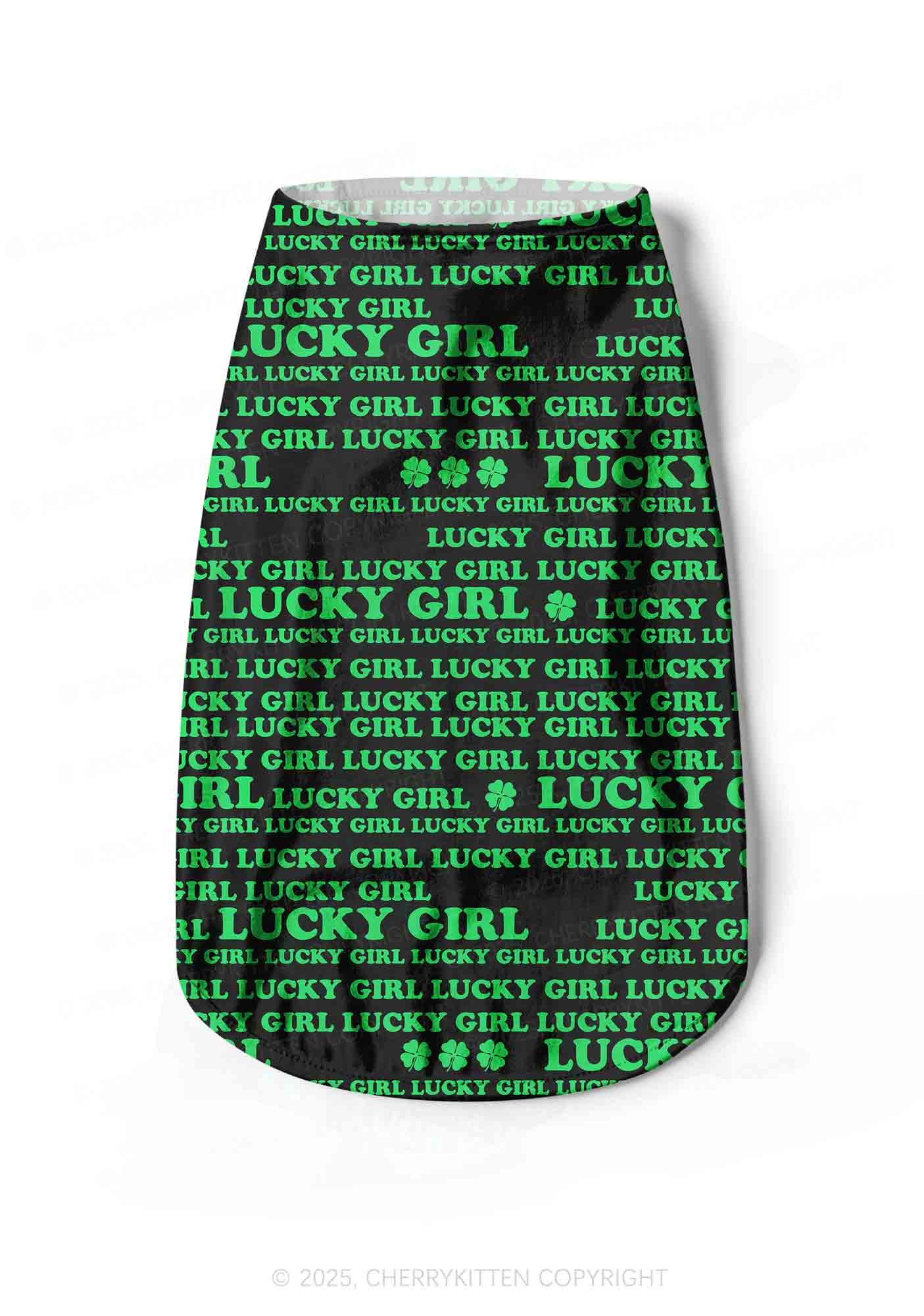 Lucky Girl Y2K Pet Tank Top Cherrykitten