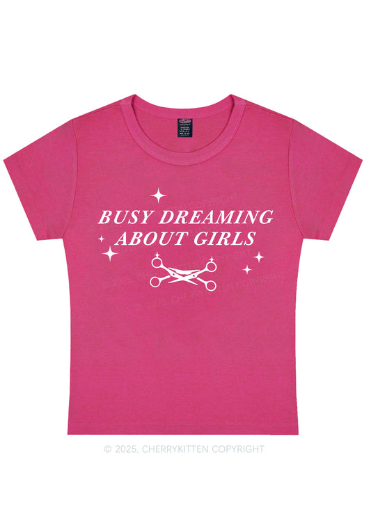 Busy Dreaming About Girls Pride Y2K Baby Tee Cherrykitten