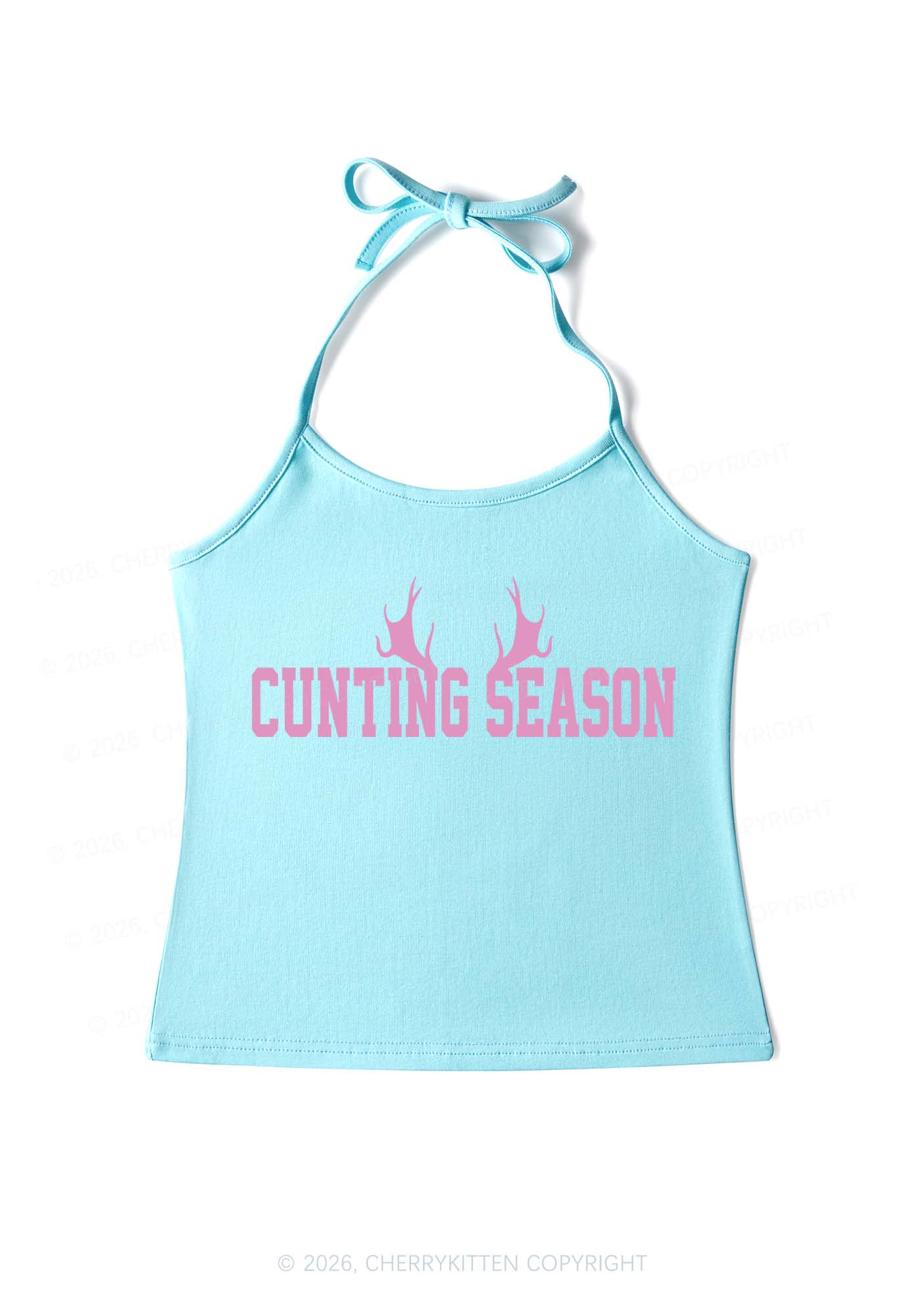 Cunting Season Y2K Halter Neck Cami Cherrykitten