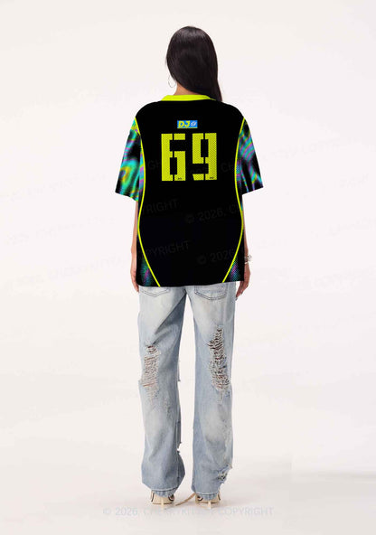 Neon Dibs On The DJ Y2K Sport Jersey Shirts Cherrykitten