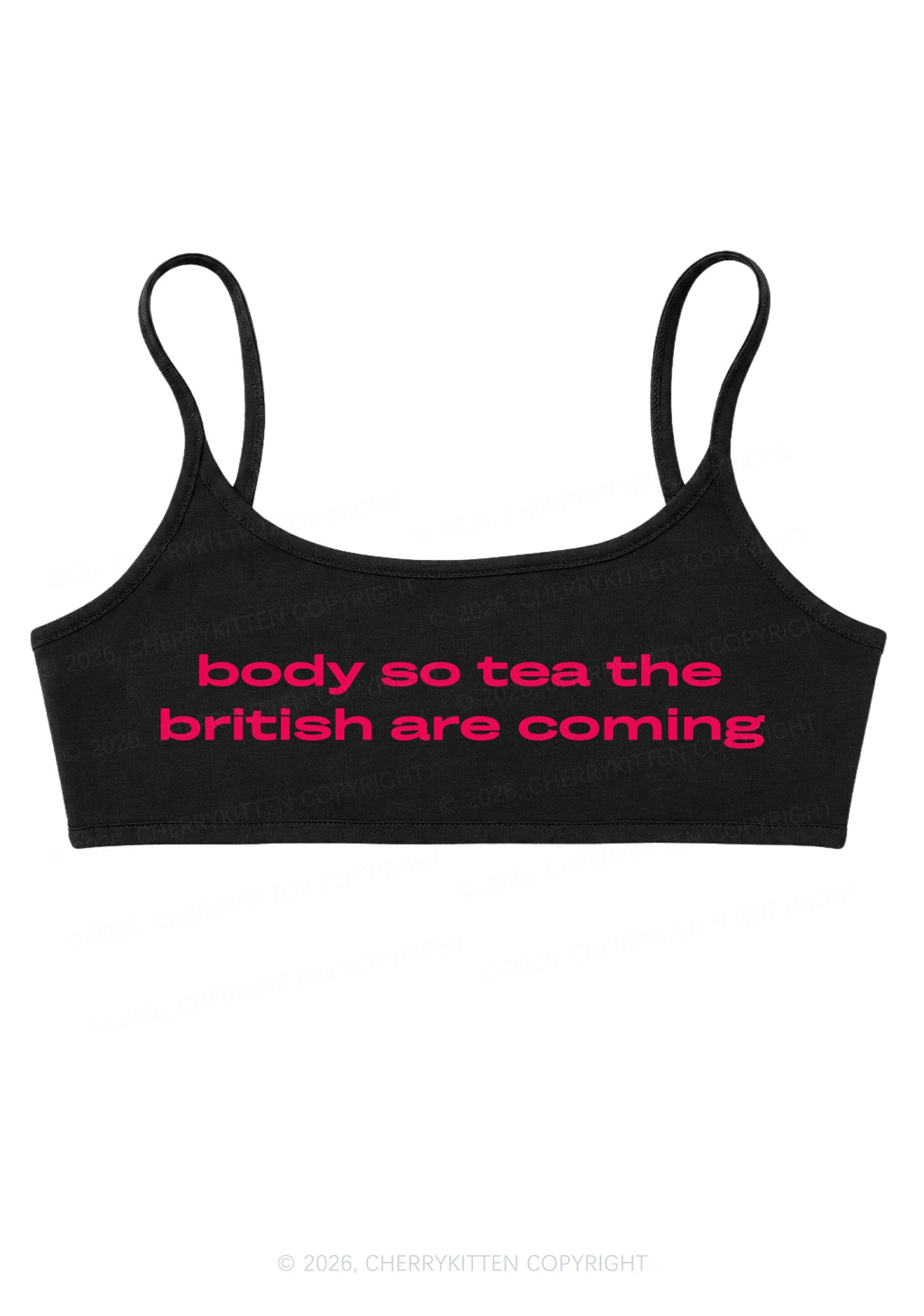 Body So Tea Y2K Super Crop Cami Cherrykitten