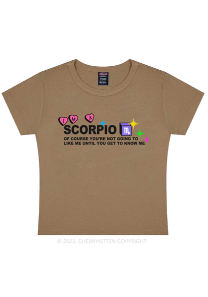 I'm A Scorpio Y2K Baby Tee Cherrykitten