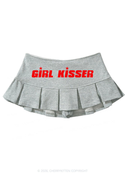 Girl Kisser Pride Y2K Mini Pleated Skirts Cherrykitten