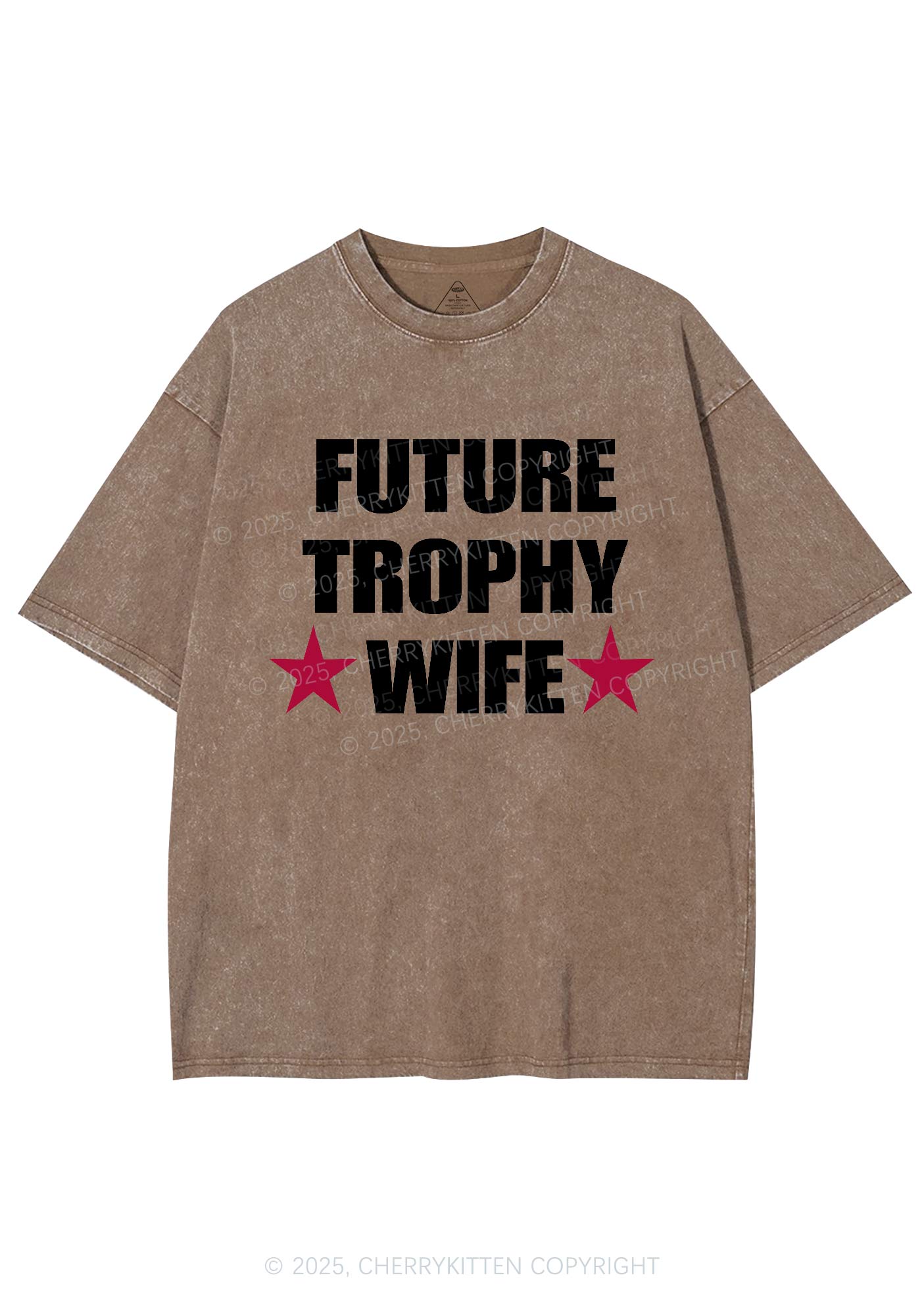 Future Trophy Wife Y2K Shirts Washed Tee Cherrykitten