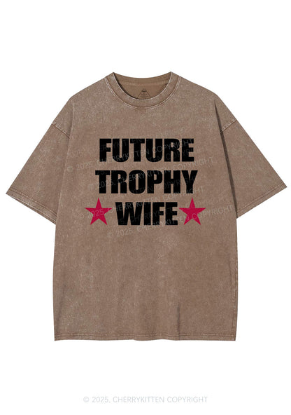 Future Trophy Wife Y2K Shirts Washed Tee Cherrykitten