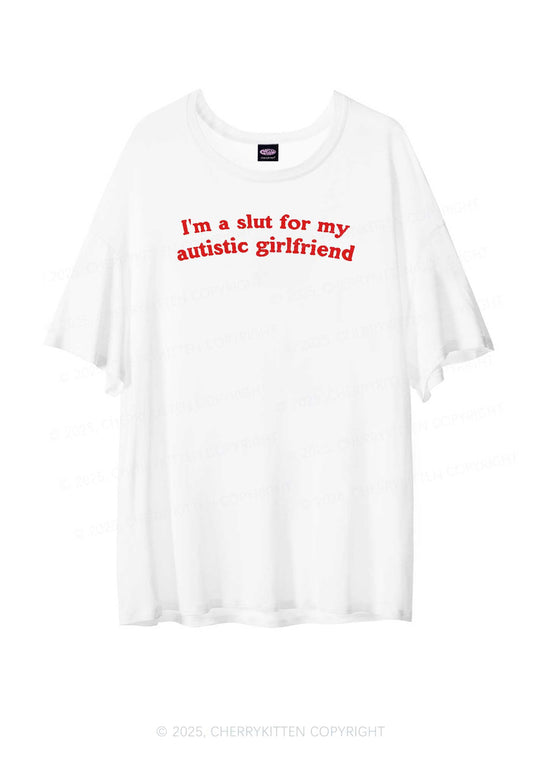 Slxt For My Autistic GF Y2K Sheer Boyfriend Tee Cherrykitten
