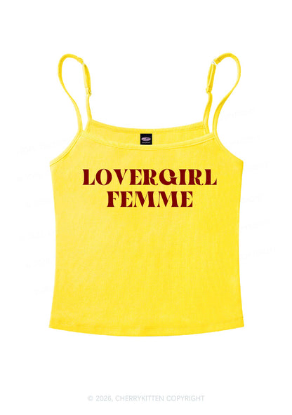 Lovergirl Femme Pride Y2K Spaghetti Strap Cami Cherrykitten