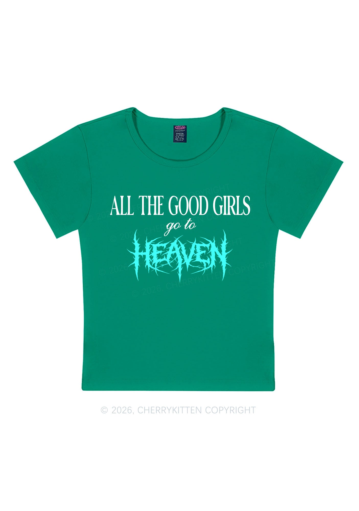 Good Girls Go To Heaven Y2K Baby Tee Cherrykitten
