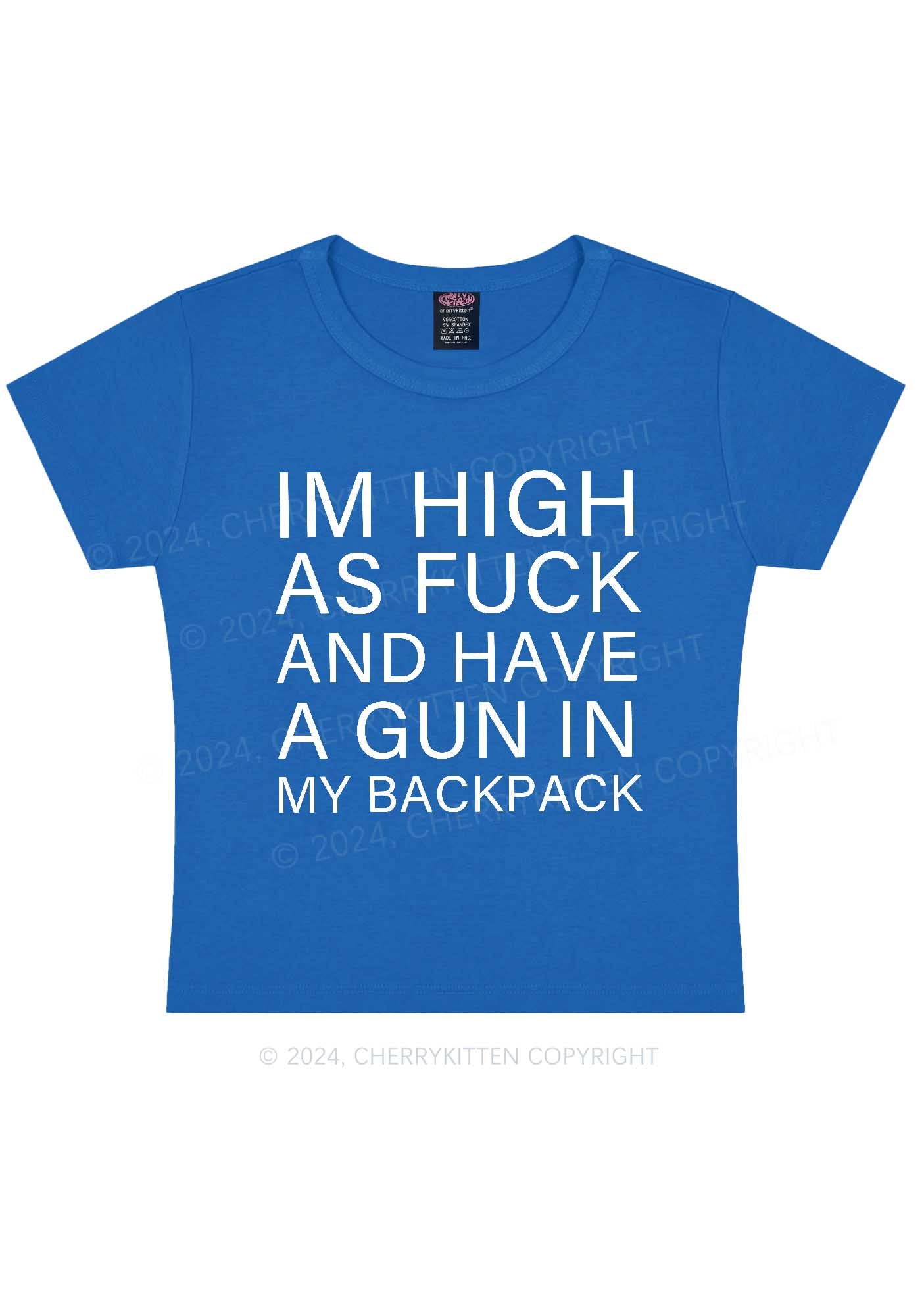 Im High Y2K Baby Tee Cherrykitten