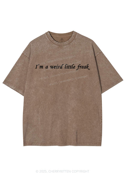 Weird Little Freak Y2K Shirts Washed Tee Cherrykitten