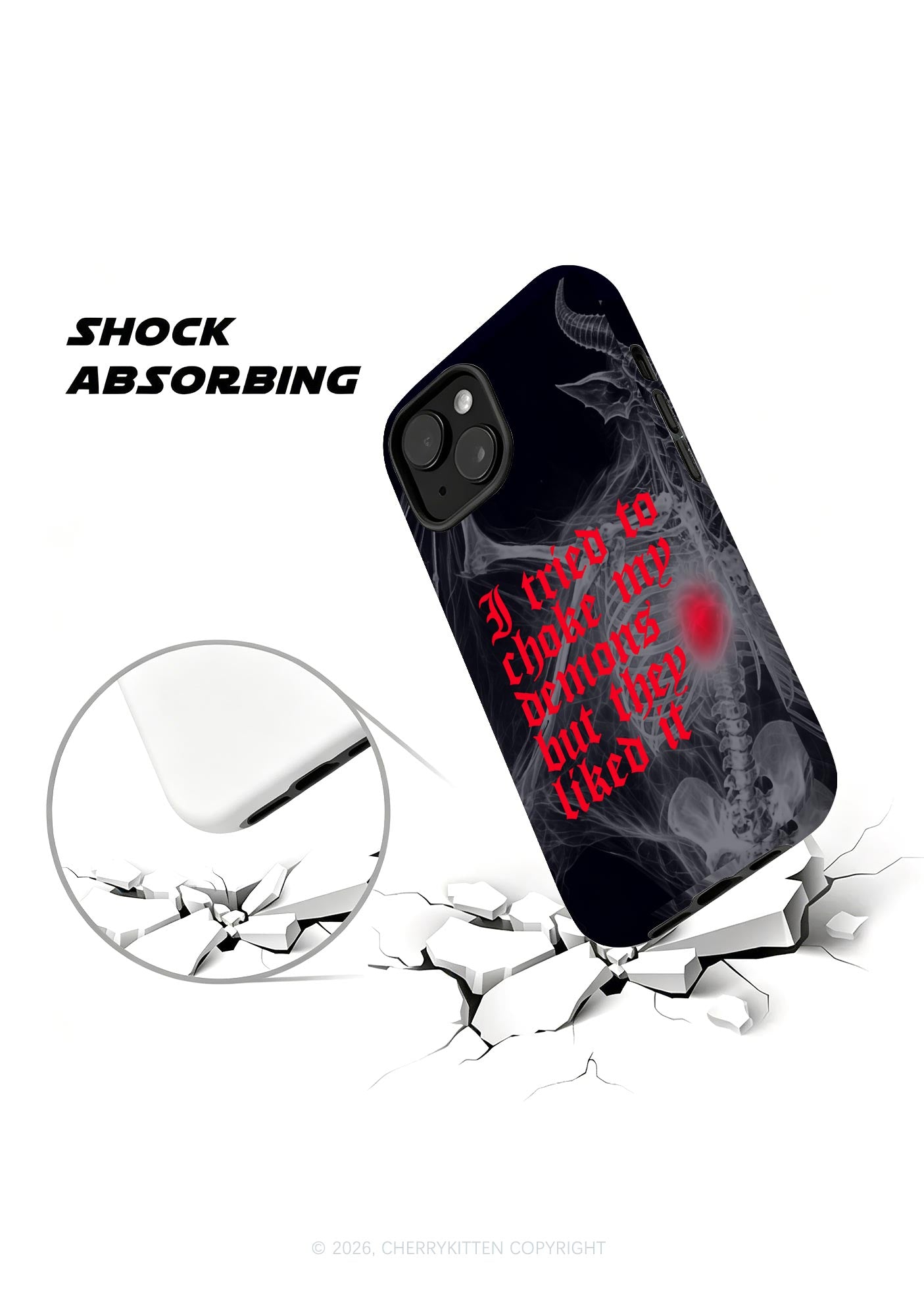 Halloween Choke Demons They Liked Y2K Phone Case Cherrykitten