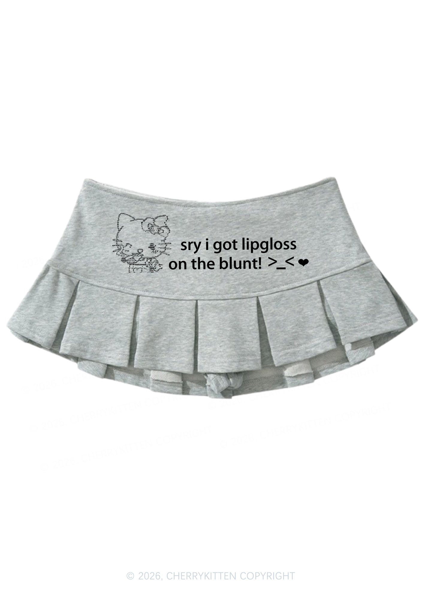 Sorry About Lipgloss Y2K Mini Pleated Skirts Cherrykitten