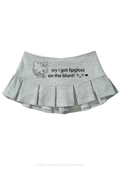 Sorry About Lipgloss Y2K Mini Pleated Skirts Cherrykitten