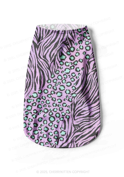 Lavender Zebra Y2K Pet Tank Top Cherrykitten