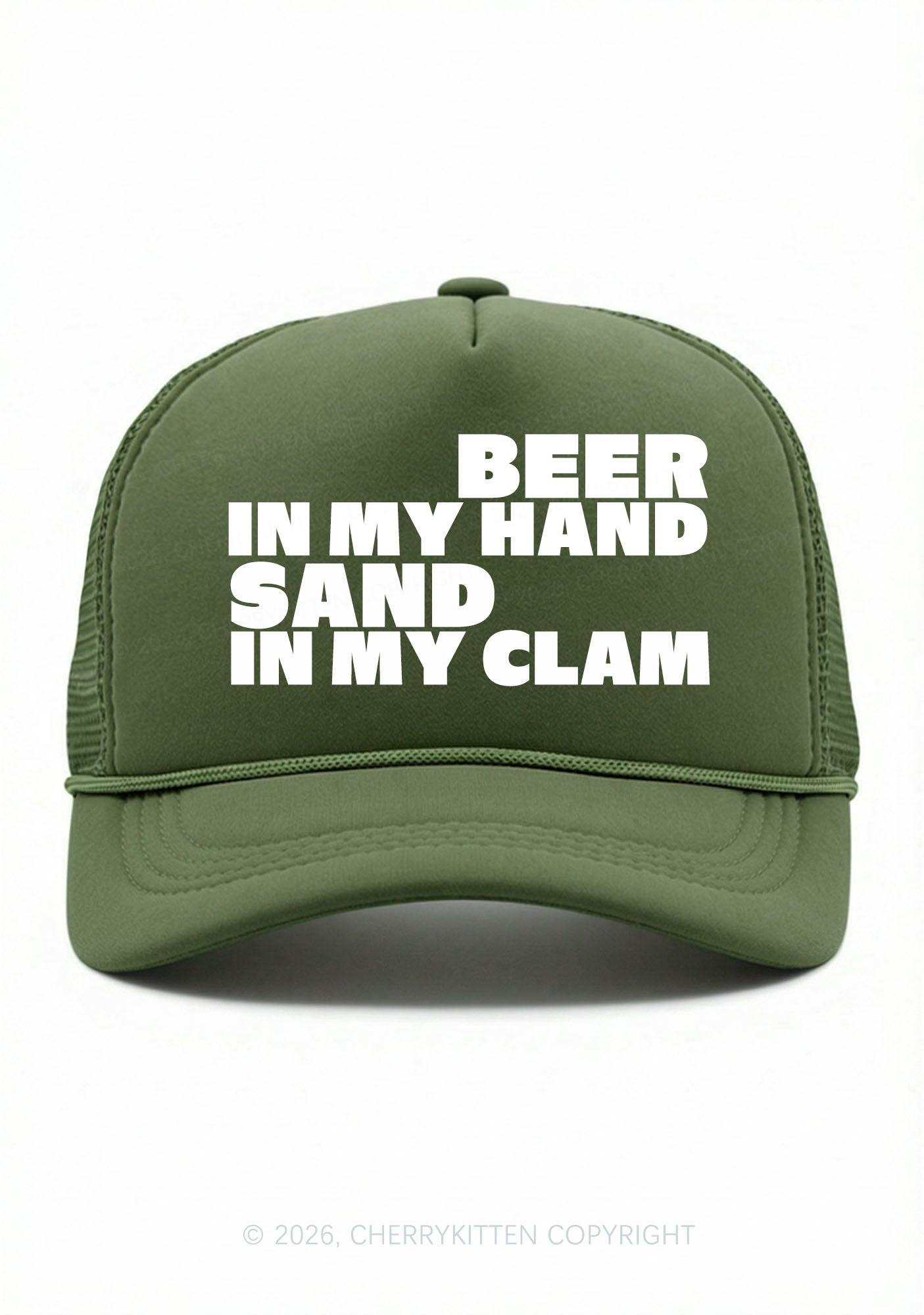 Beer In My Hand Y2K Trucker Hat Cherrykitten