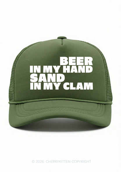 Beer In My Hand Y2K Trucker Hat Cherrykitten