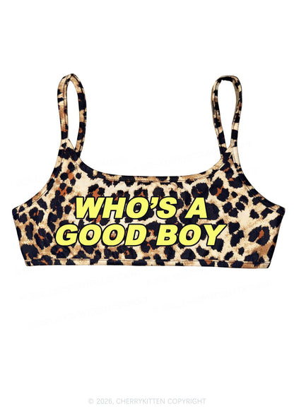 Whos A Good Boy Y2K Super Crop Cami Cherrykitten