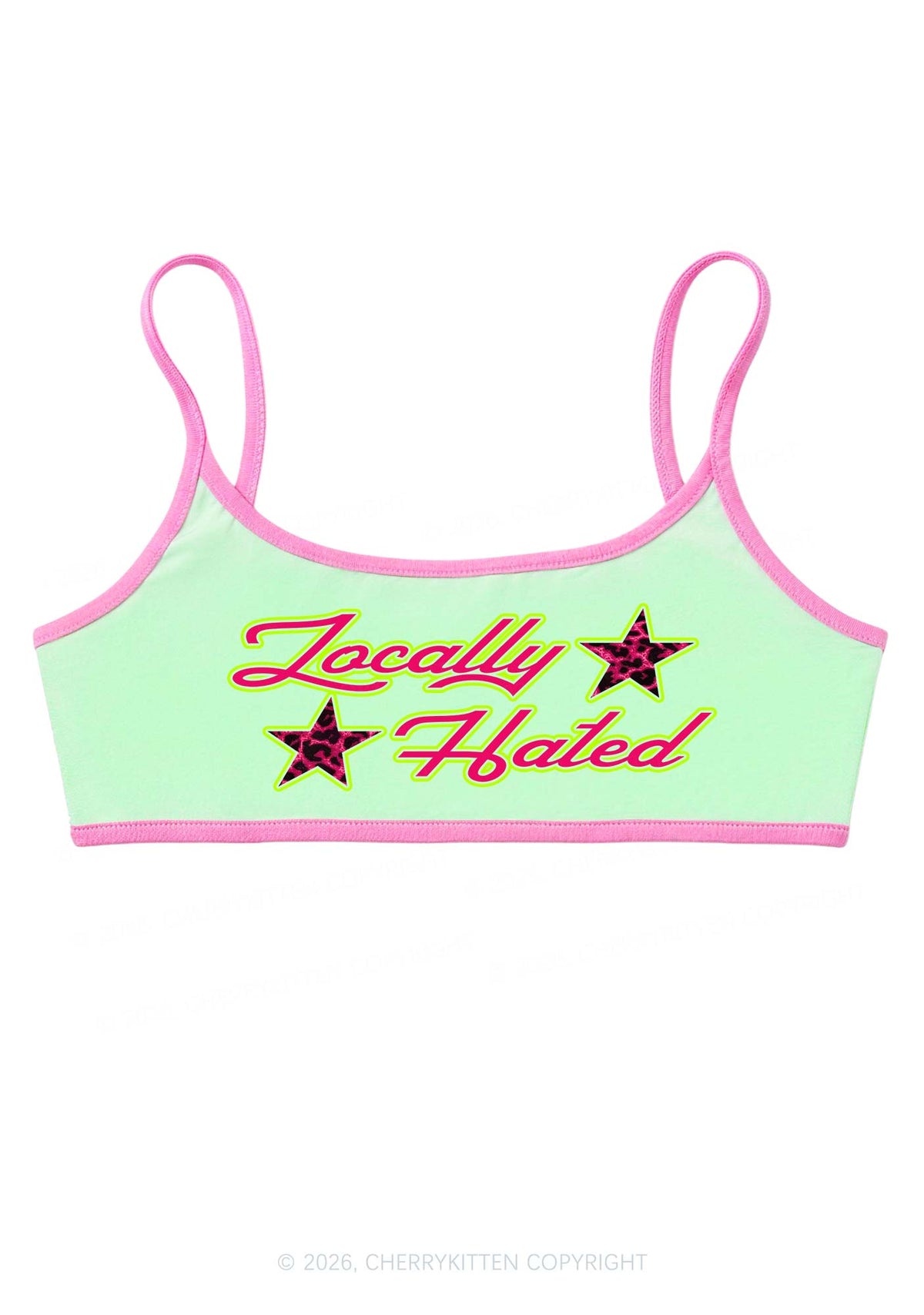 Locally Hated Star Y2K Super Crop Cami Cherrykitten