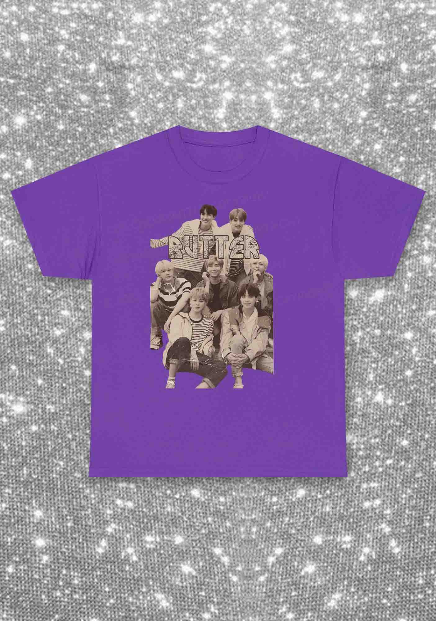 Vintage Butter Bangtan Kpop Y2K Chunky Shirt Cherrykitten