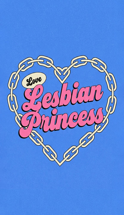 Lesbian Princess Heart Chain Pride Y2K Phone Case Cherrykitten