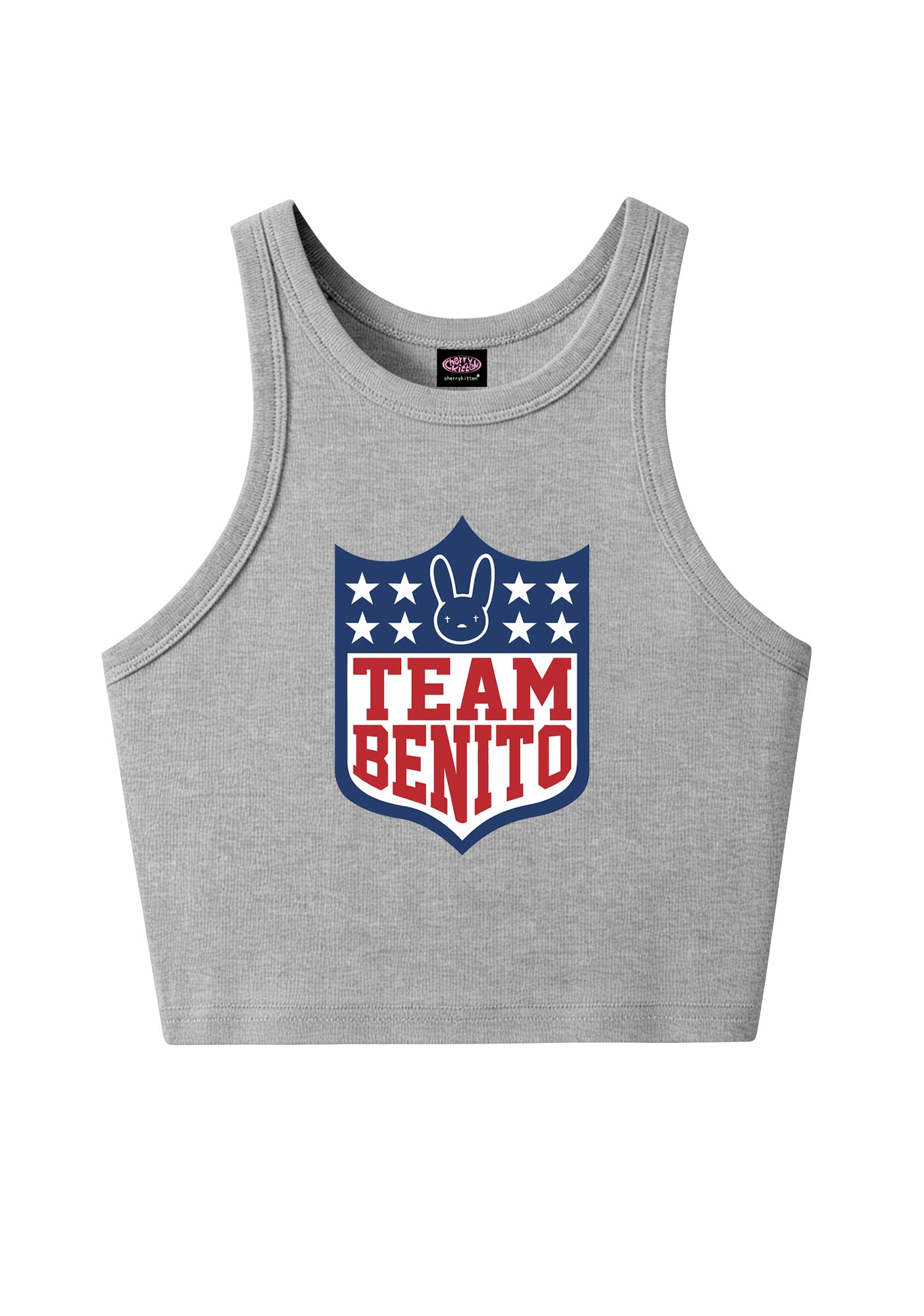 Team Bunny Y2K Crop Tank Top Cherrykitten