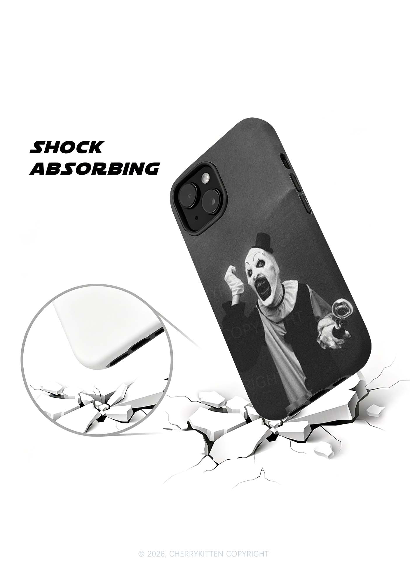 Halloween Horror Clown Y2K Phone Case Cherrykitten
