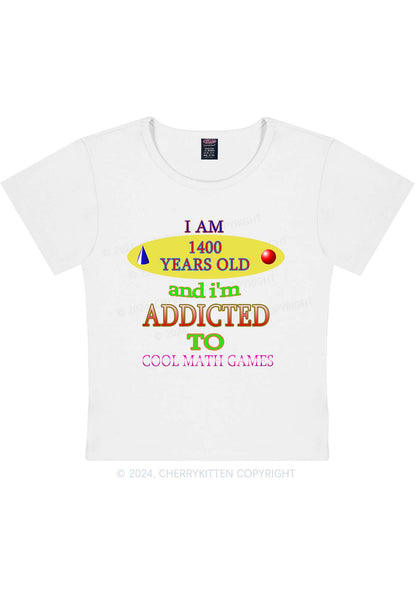 Curvy Cool Math Games Y2K Baby Tee Cherrykitten
