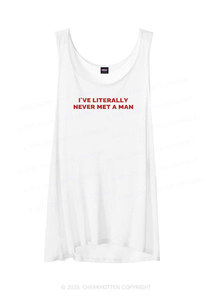 Never Met A Man Pride Y2K Sheer Boyfriend Tank Cherrykitten