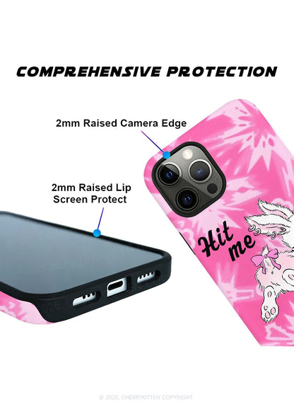 Hit Me White Bunny Y2K Phone Case Cherrykitten