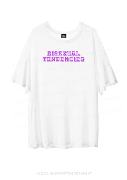 Bisexual Tendencies Pride Y2K Sheer Boyfriend Tee Cherrykitten