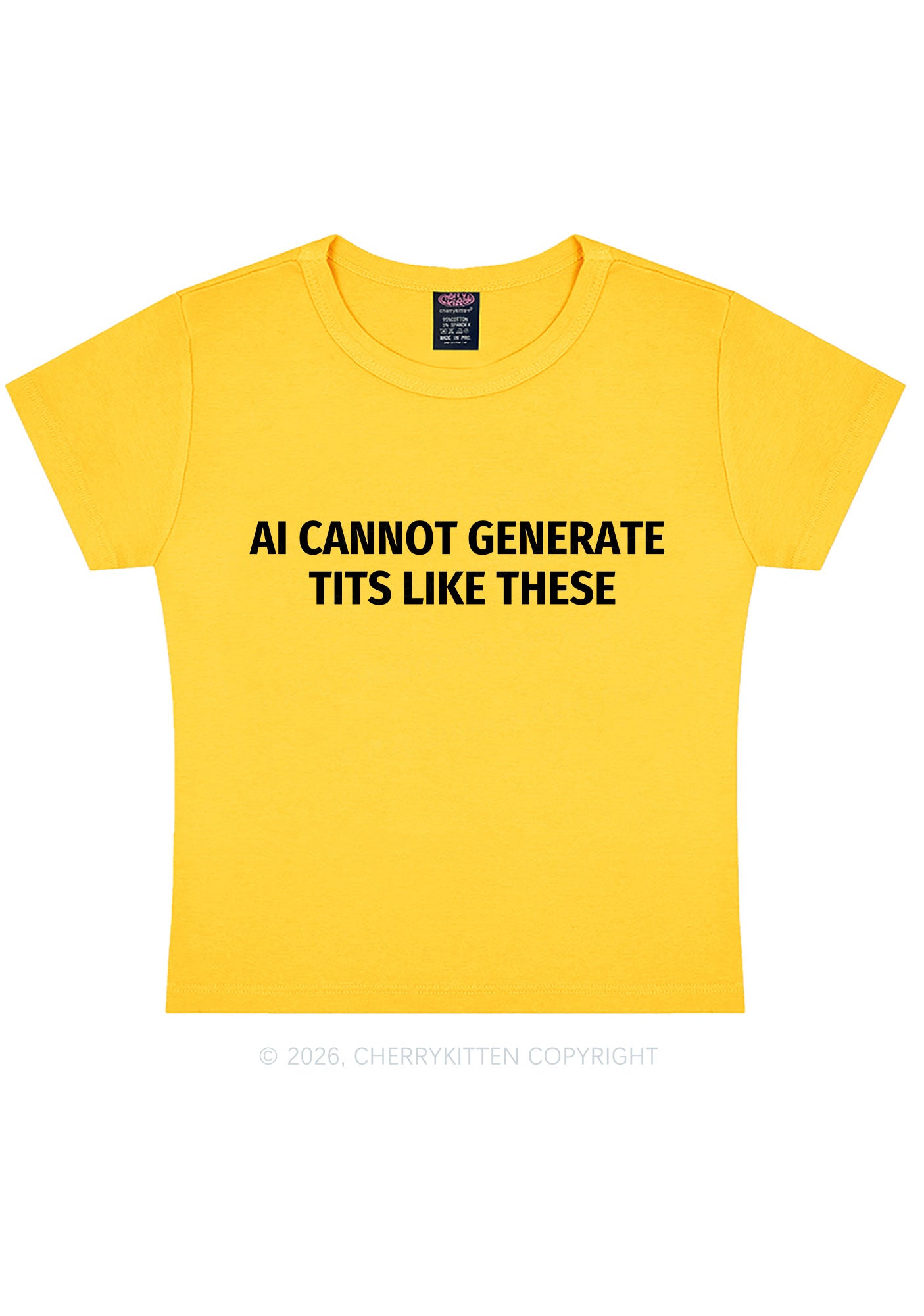 Ai Cannot Generate Txts Y2K Baby Tee Cherrykitten