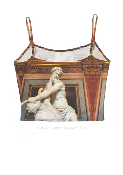Statue Showdown Y2K Mesh Cami Tank Cherrykitten