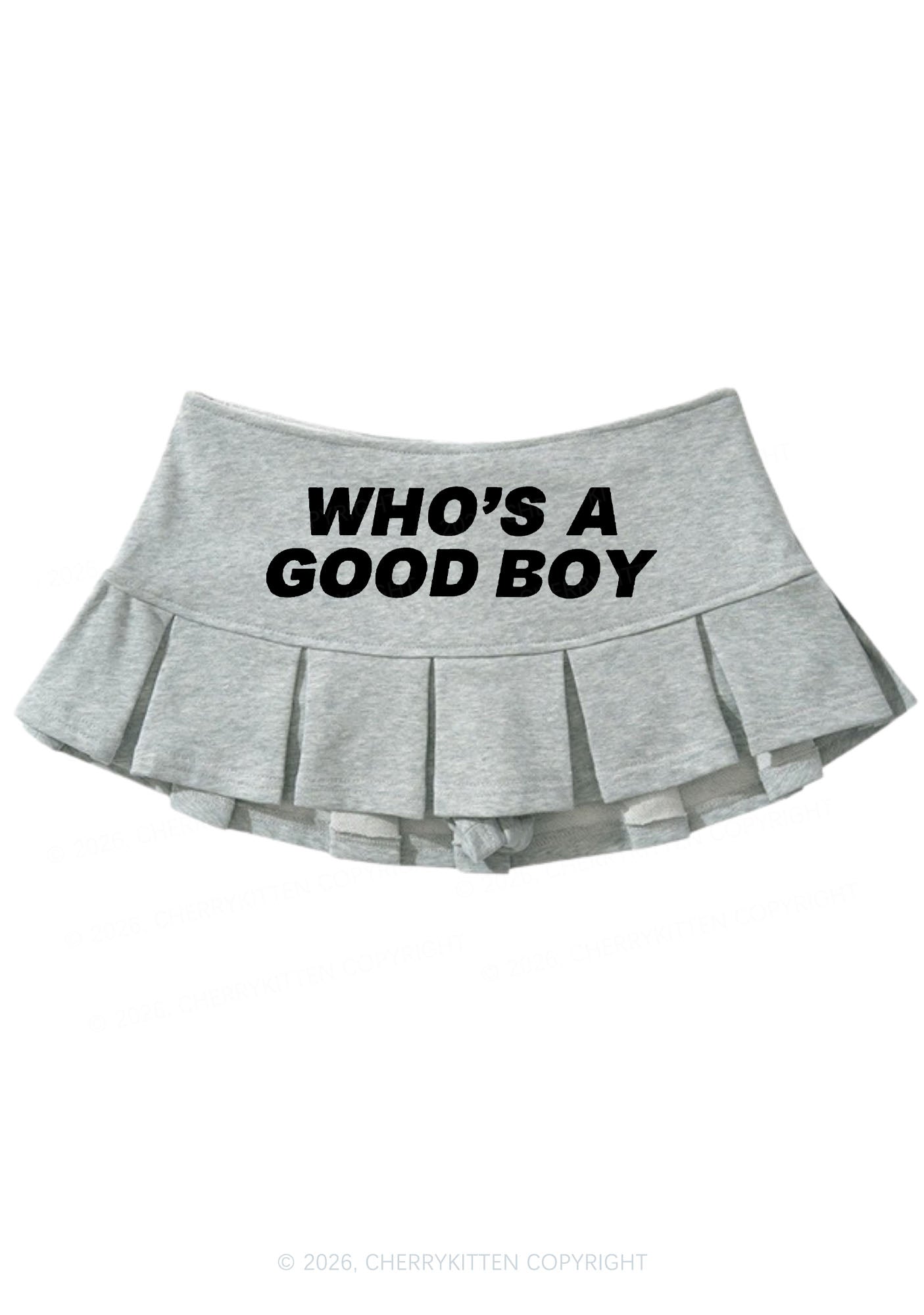 Whos A Good Boy Y2K Mini Pleated Skirts Cherrykitten