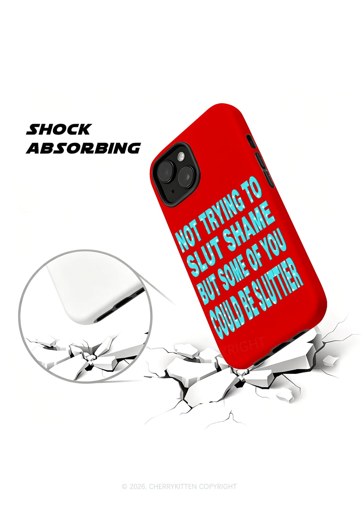 Not Trying To Slxt Shame Y2K Phone Case Cherrykitten
