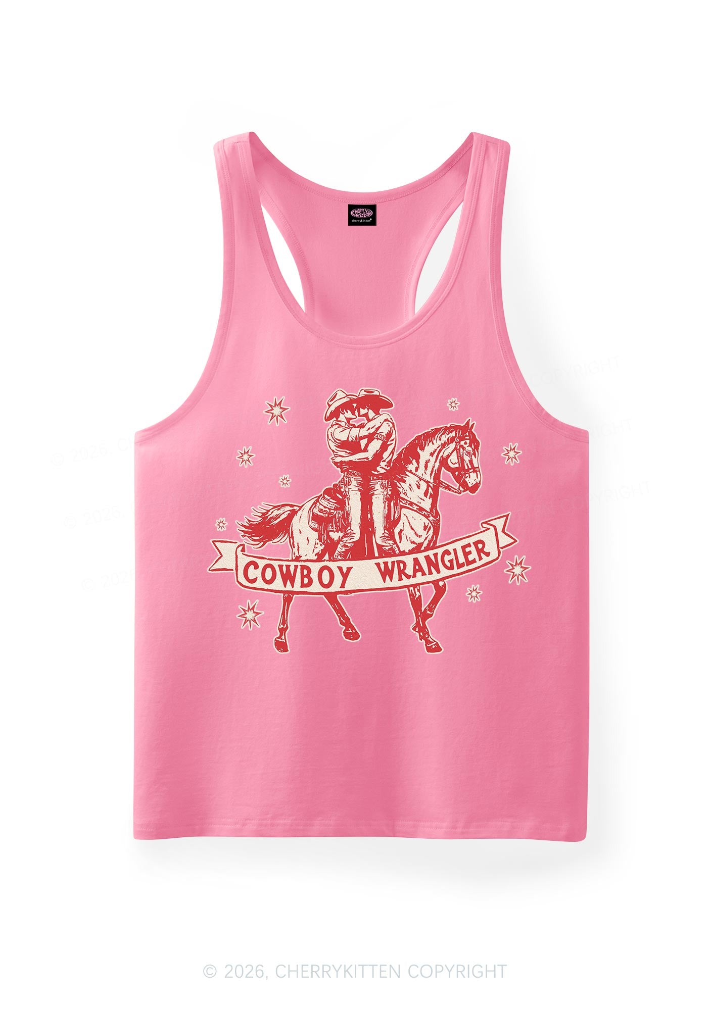 Cowboy Wrangler Pride Y2K Men Racerback Tank Top Cherrykitten