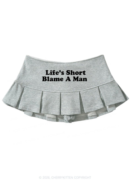 Blame A Man Y2K Mini Pleated Skirts Cherrykitten