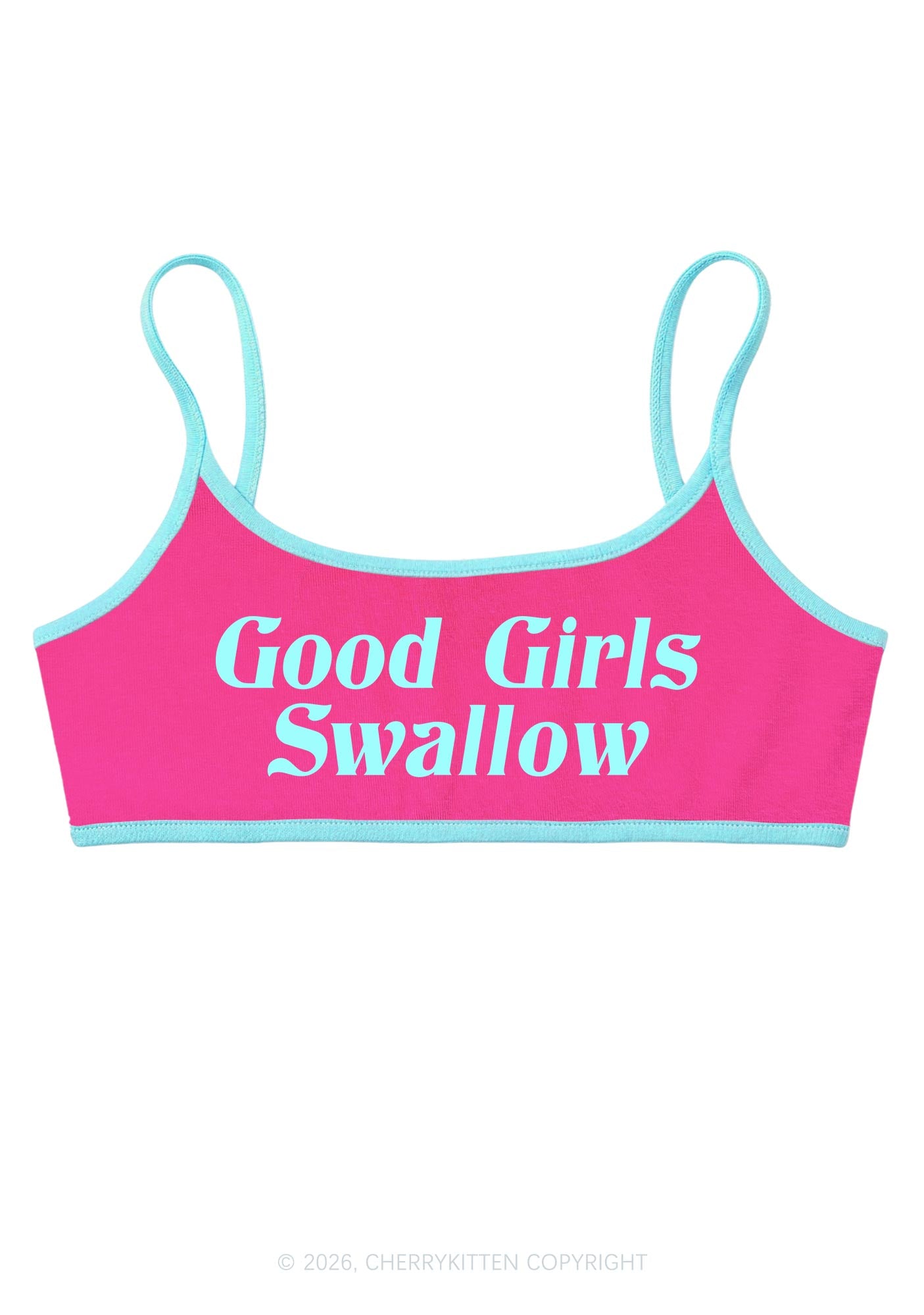 Good Girls Swallow Y2K Super Crop Cami Cherrykitten