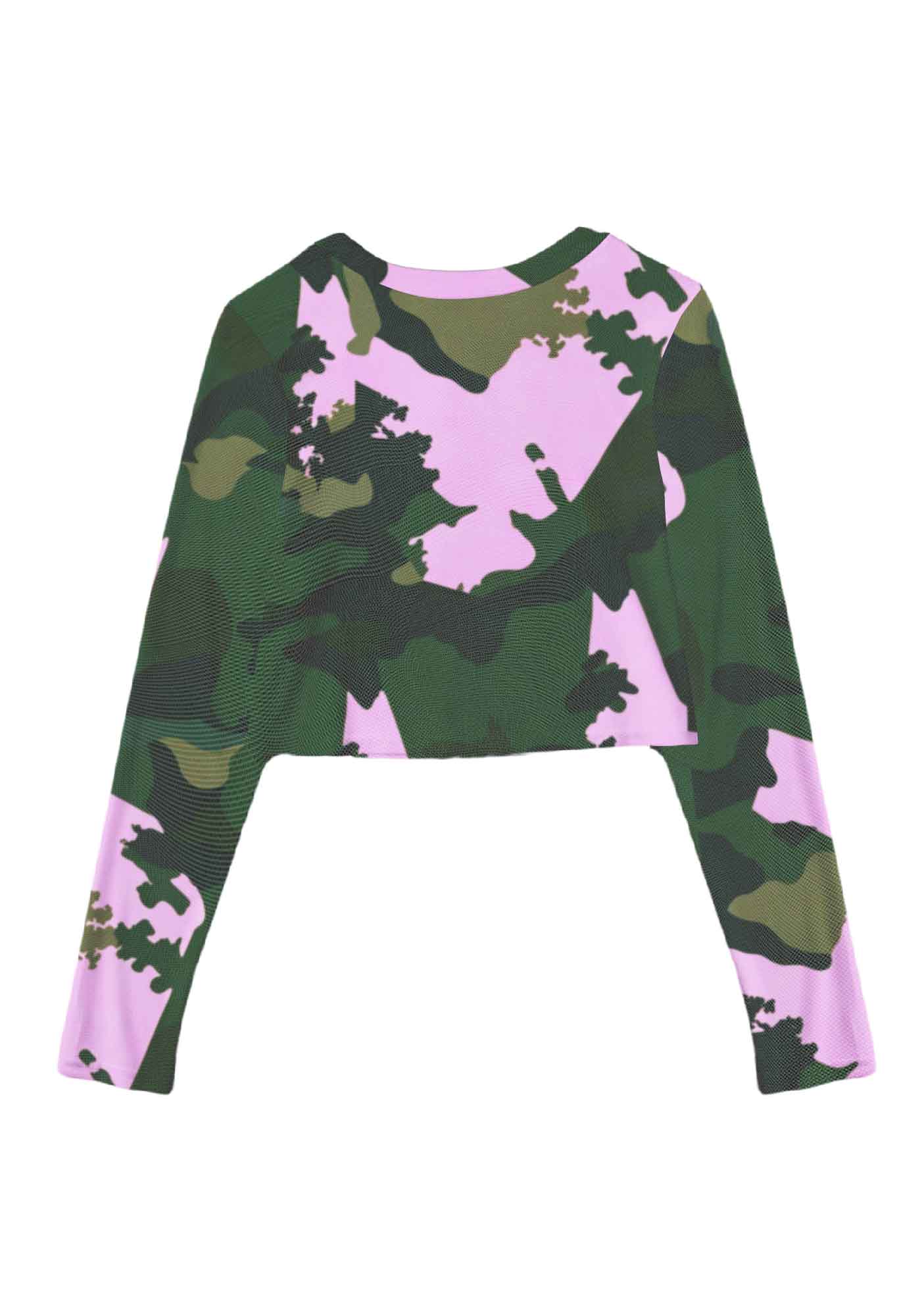 Father Figure Y2K Mesh Long Sleeve Crop Top Cherrykitten