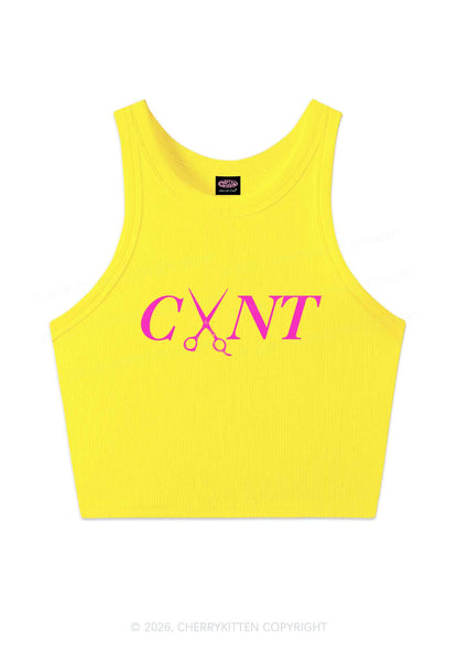 Pink Scissors Cxxt Pride Y2K Crop Tank Top Cherrykitten