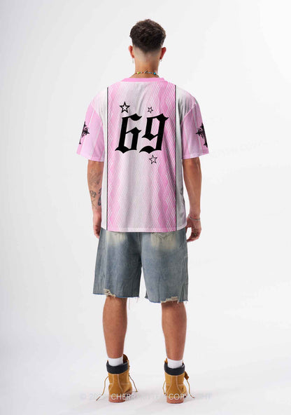 Pink Alpha Male Unicorn Pride Y2K Sport Jersey Shirts Cherrykitten