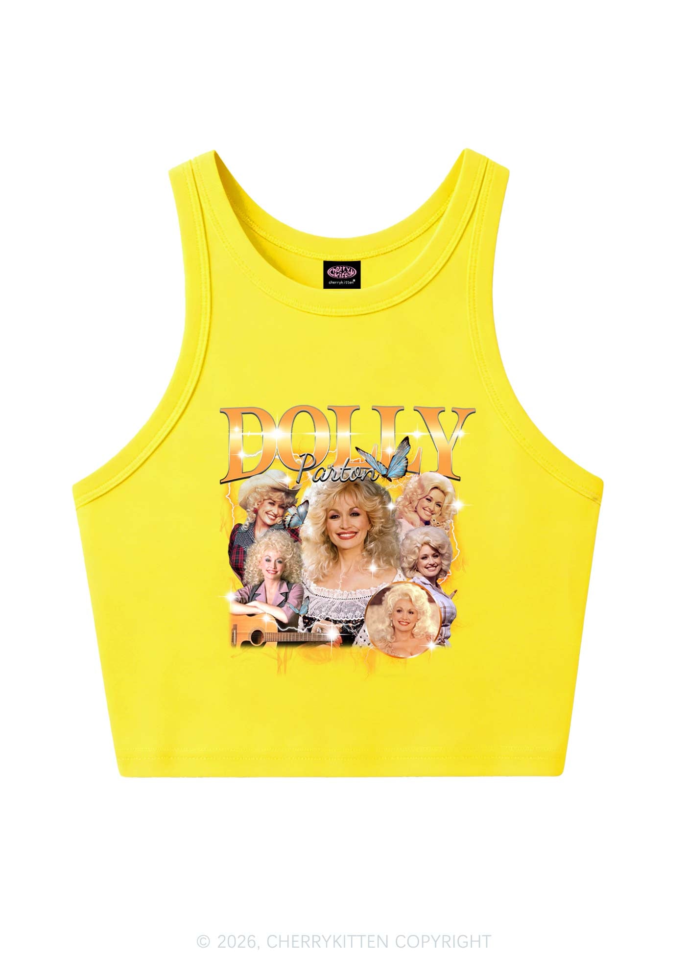 DP Vintage Portrait Y2K Crop Tank Top Cherrykitten