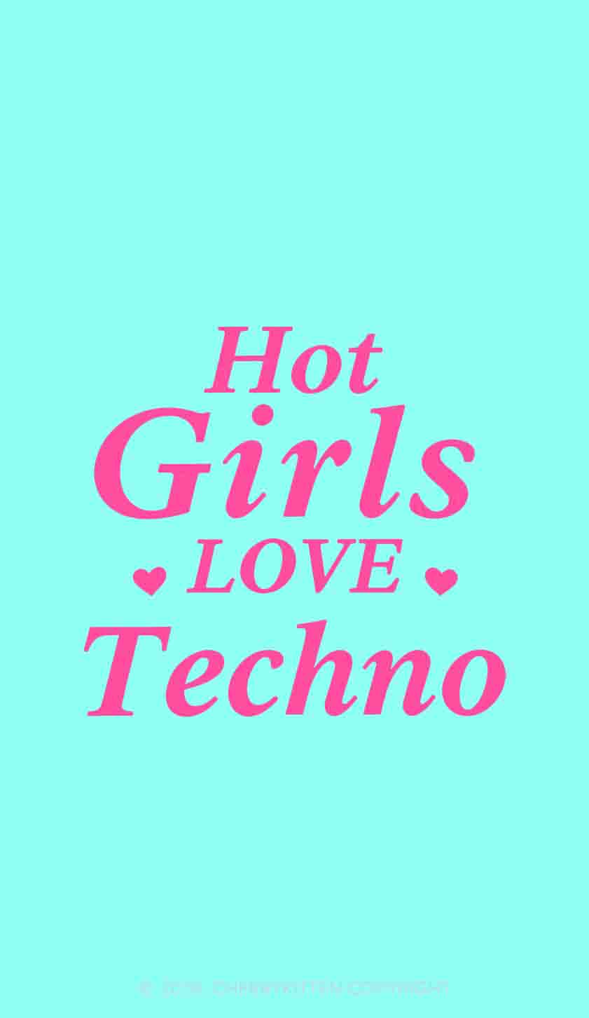 Hot Girls Love Techno Y2K Phone Case Cherrykitten