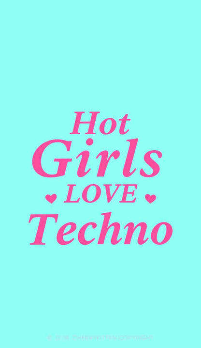 Hot Girls Love Techno Y2K Phone Case Cherrykitten