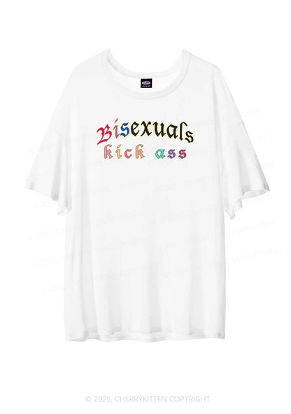 Bisexuals Kick Axx Pride Y2K Sheer Boyfriend Tee Cherrykitten