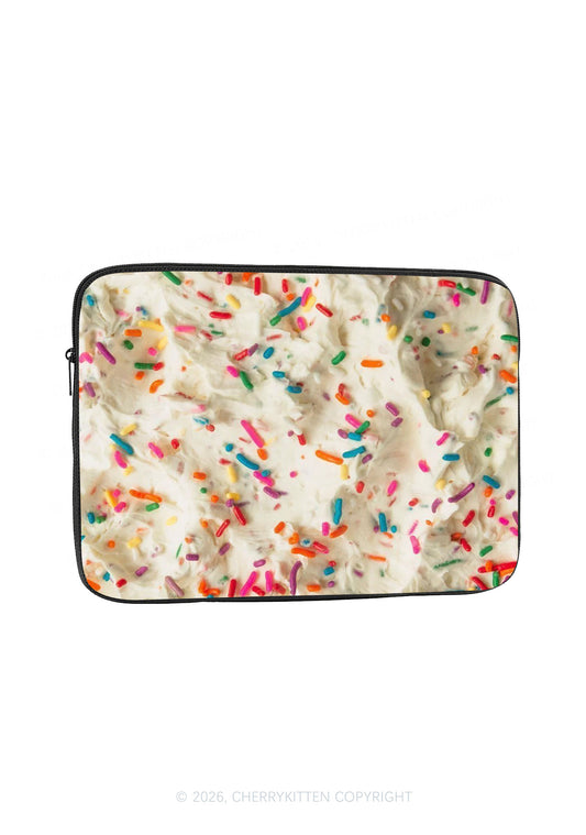 Cream Sprinkles Y2K Laptop Sleeve Cherrykitten
