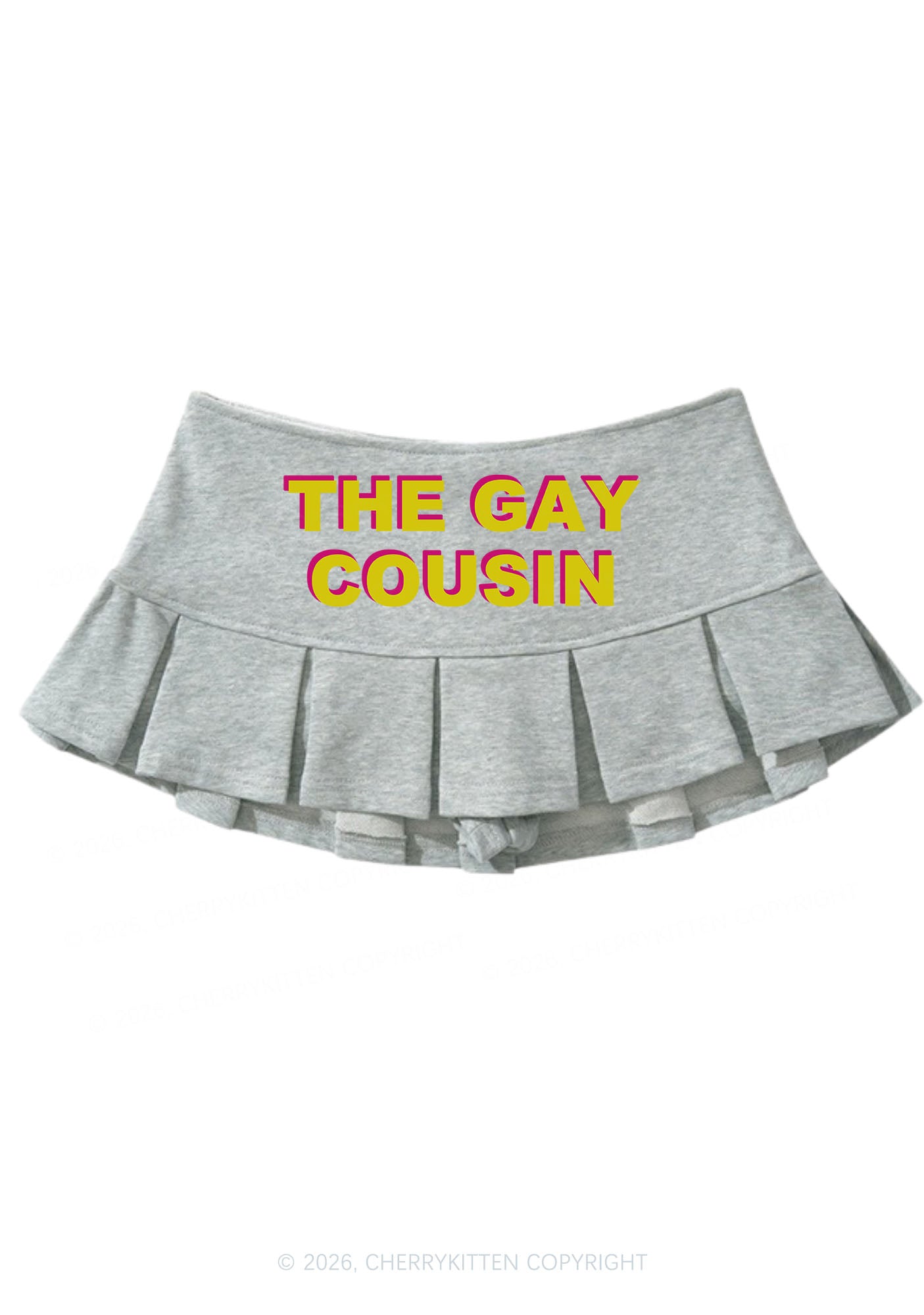 The Gay Cousin Pride Y2K Mini Pleated Skirts Cherrykitten