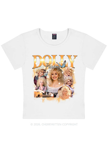 DP Vintage Portrait Y2K Baby Tee Cherrykitten