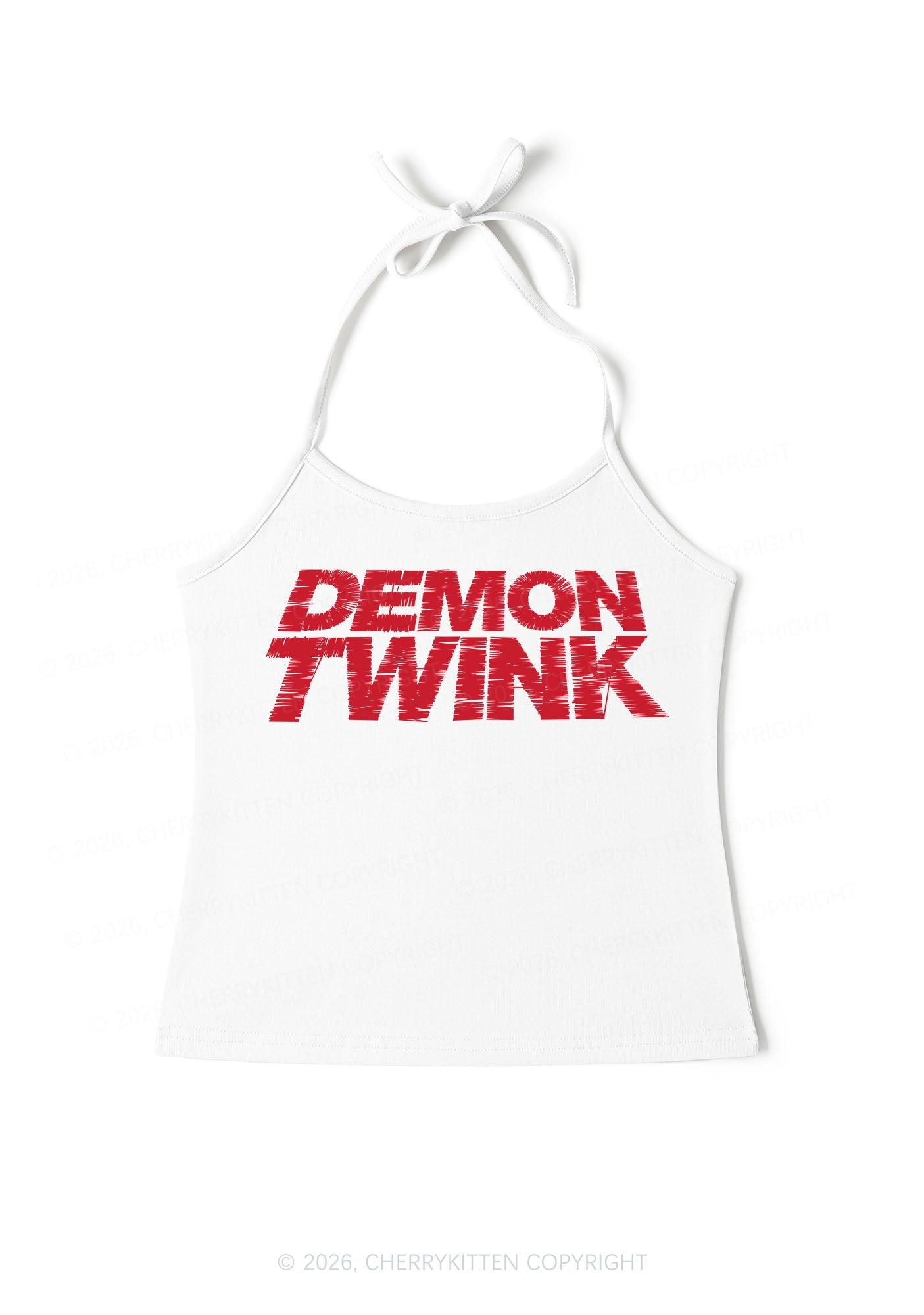 Demon Twink Pride Y2K Halter Neck Cami Cherrykitten