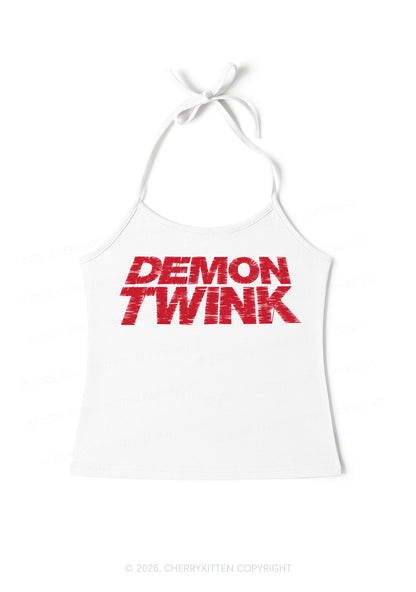Demon Twink Pride Y2K Halter Neck Cami Cherrykitten